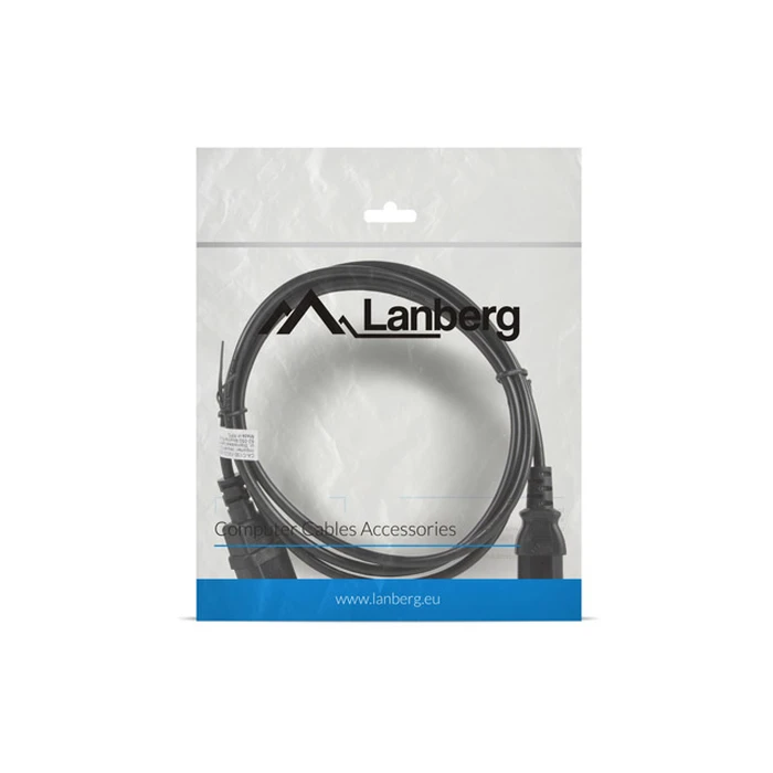 Καλώδιο Τροφοδοσίας Lanberg CA-C13E-10CC-0018-BK Black 1.8 m C13 coupler C14 coupler
