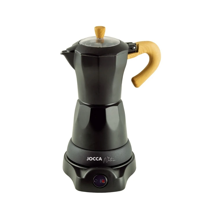 JOCCA Electric Italian Coffee Maker Nature Line Black