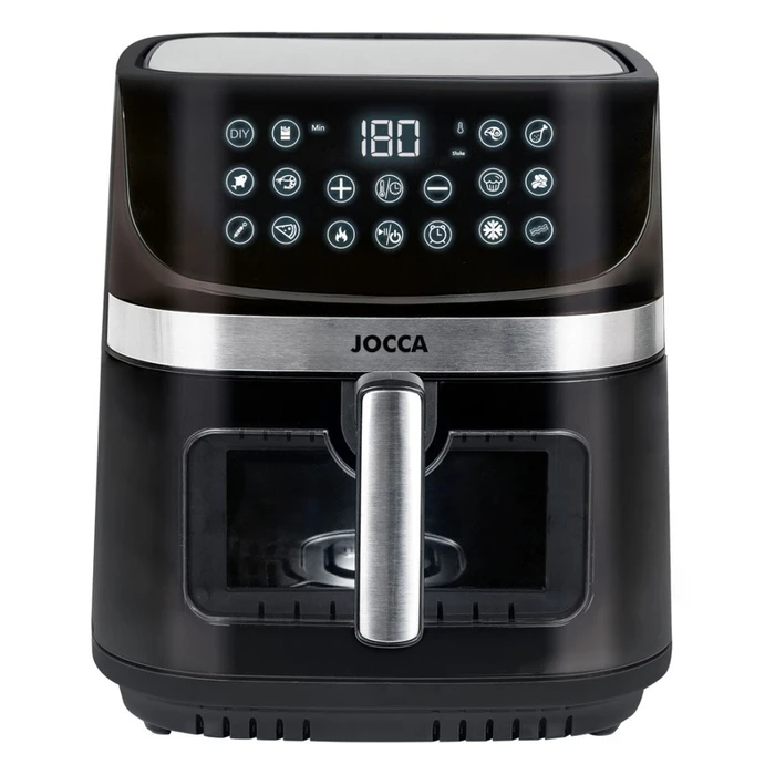 JOCCA Air Fryer Digital 9L Double Resistance and Window 2200W Black