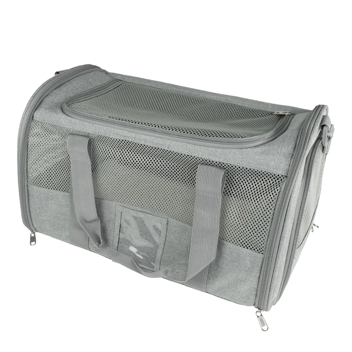 JOCCA Pet Travel Bag Grey for Dogs/Cats up to 8kg, 46x28x28 cm (J-2785)