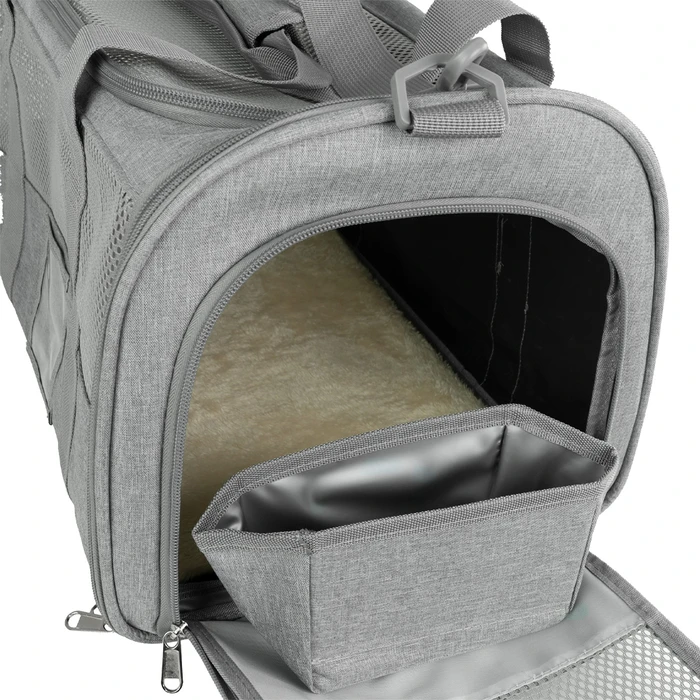 JOCCA Pet Travel Bag Grey for Dogs/Cats up to 8kg, 46x28x28 cm (J-2785)