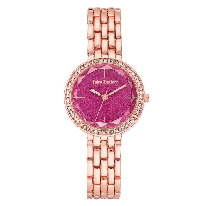 Γυναικείο Ρολόι Juicy Couture Jc1208Hprg (32 mm) Μεταλλικό Μπρασελέ Ροζ
