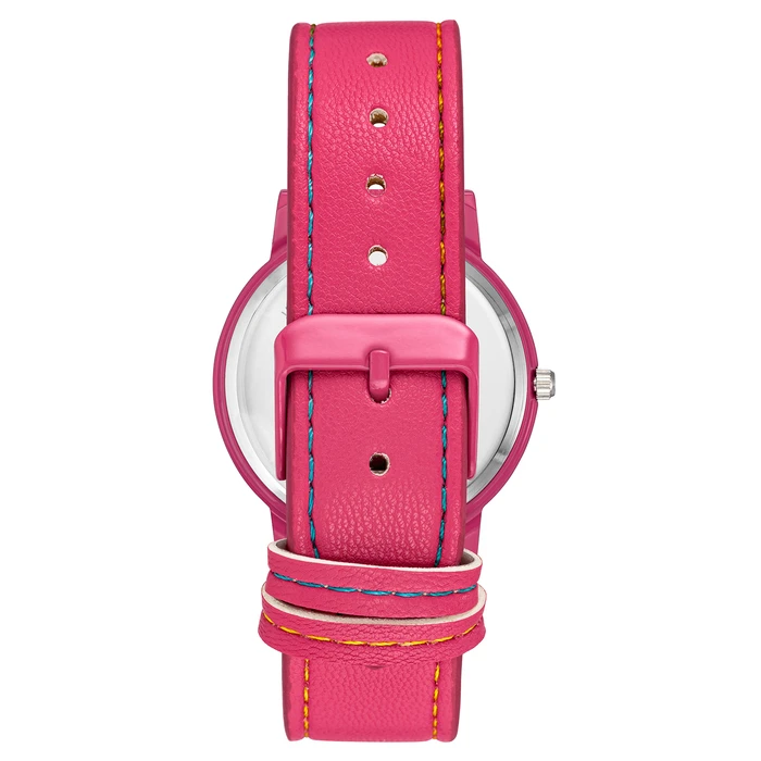 Γυναικείο Ρολόι Juicy Couture Jc1255Hphp (36 mm) Δερμάτινο Λουράκι Ροζ