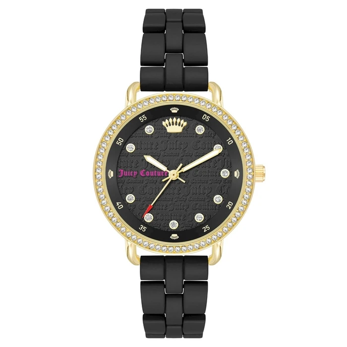 Γυναικείο Ρολόι Juicy Couture Jc1310Gpbk (36 mm) Μεταλλικό Μπρασελέ Μαύρο