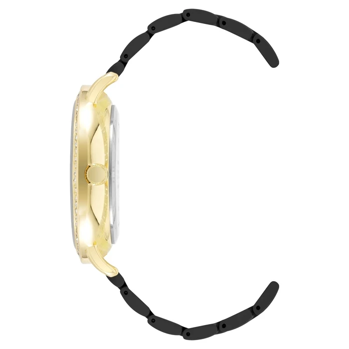 Γυναικείο Ρολόι Juicy Couture Jc1310Gpbk (36 mm) Μεταλλικό Μπρασελέ Μαύρο