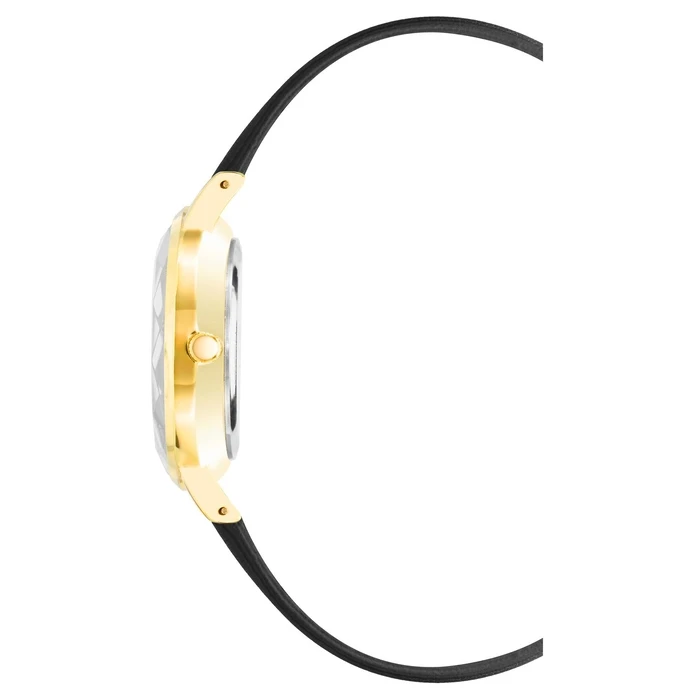 Γυναικείο Ρολόι Juicy Couture Jc1326Gpbk (34 mm) Δερμάτινο Λουράκι Μαύρο