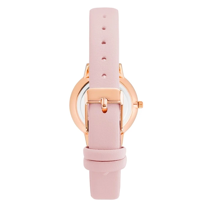 Γυναικείο Ρολόι Juicy Couture Jc1326Rglp (34 mm) Δερμάτινο Λουράκι Ροζ