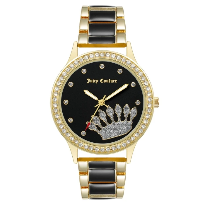 Γυναικείο Ρολόι Juicy Couture Jc1334Bkgp (38 mm) Μεταλλικό Μπρασελέ Πολύχρωμο