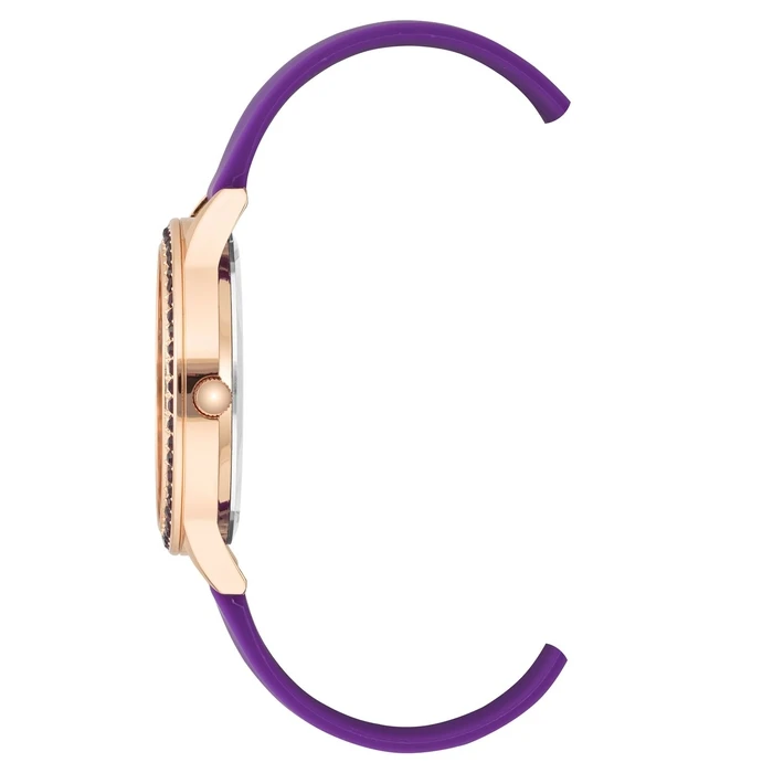 Γυναικείο Ρολόι Juicy Couture Jc1342Rgpr (38 mm) Καουτσούκ Λουράκι Λιλά