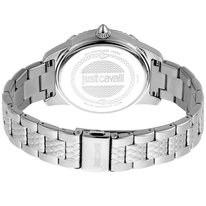 Γυναικείο Ρολόι Just Cavalli Jc1L173M0045 (38mm) Μεταλλικό Μπρασελέ Ασημί