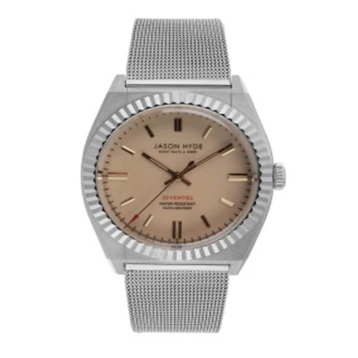 Ρολόι Unisex Jason Hyde Jh10011 (40mm) Μεταλλικό Μπρασελέ Ασημί