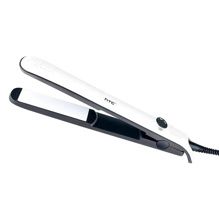 Ισιωτική Μαλλιών HTC JK-6016, 200°, 35W, λευκή-μαύρη