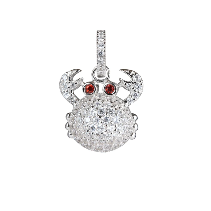 Γυναικείο Charm Lancaster Jla-Pen-Crab1 (1,5Mm) από Ασήμι White/Silver