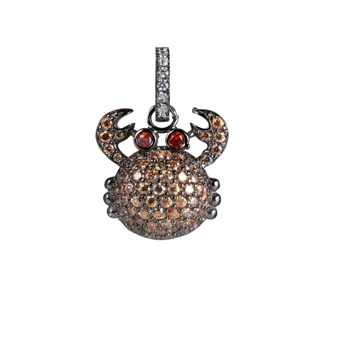 Γυναικείο Charm Lancaster Jla-Pen-Crab4 (1,5Mm) από Ασήμι Brown/Black