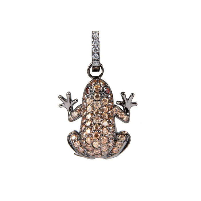 Γυναικείο Charm Lancaster Jla-Pen-Frog4 (1,5Mm) από Ασήμι Brown/Black