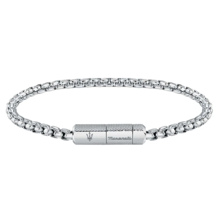 Ανδρικό Βραχιόλι Maserati Jm223Atk22 (22cm) από Ατσάλι Grey