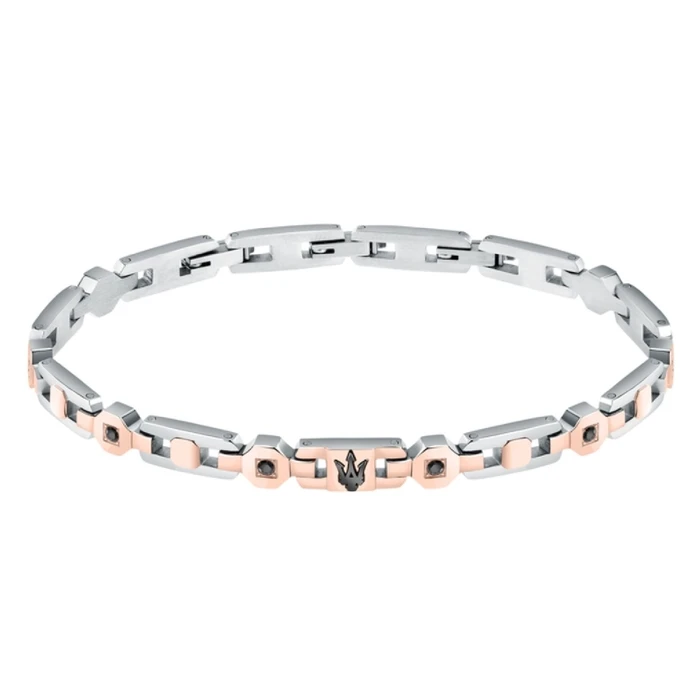 Ανδρικό Βραχιόλι Maserati Jm423Avd16 (21,5cm) από Ατσάλι Multicolored