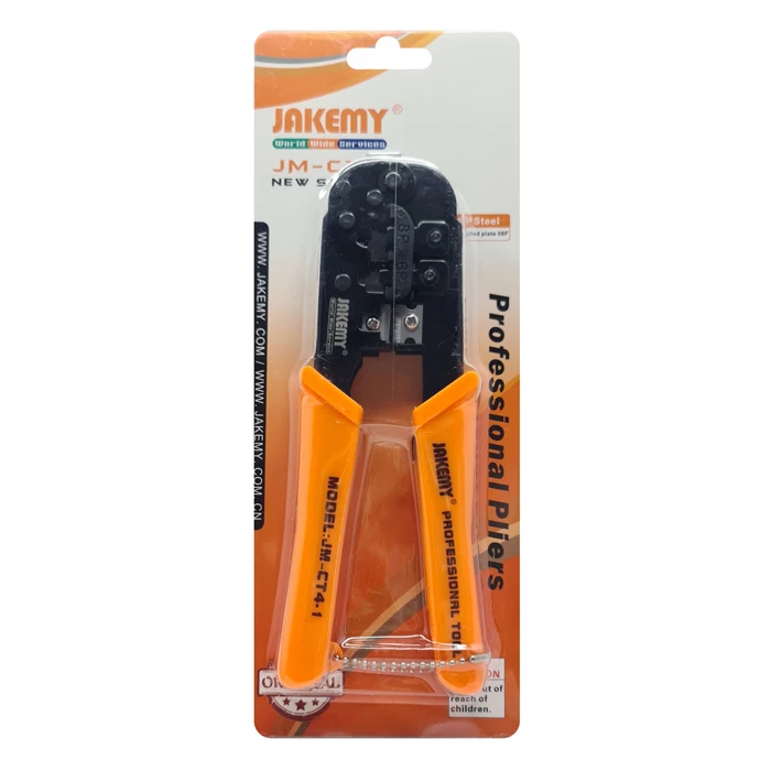 Jakemy Πρέσα Ακροδεκτών Jm-Ct4-1 Για Καλώδια Δικτύου Rj45/12, 8p/6p
