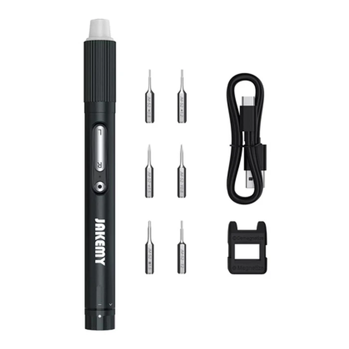 Ηλεκτρικό Κατσαβίδι Jakemy JM-Y05 με LED φακό, 3 λειτουργίες, 6 μύτες