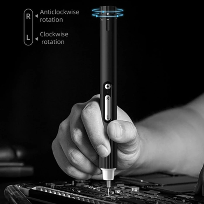 Ηλεκτρικό Κατσαβίδι Jakemy JM-Y05 με LED φακό, 3 λειτουργίες, 6 μύτες