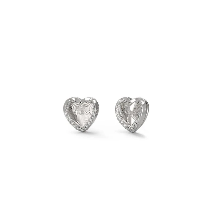 Γυναικεία Σκουλαρίκια Guess Jube04609Jwrh (1cm) από Ατσάλι Grey