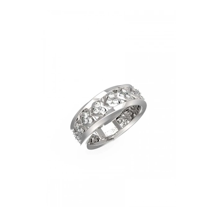 GUESS Mon Amour Women's Ring with Zircon Stainless Steel JUBR04605JWRH (Size 56)