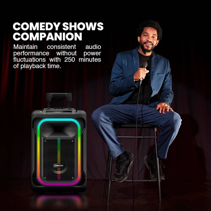 Karaoke Sonic Gear Rgb Hda Speaker 240W Hyperbox 1500 Pro Black