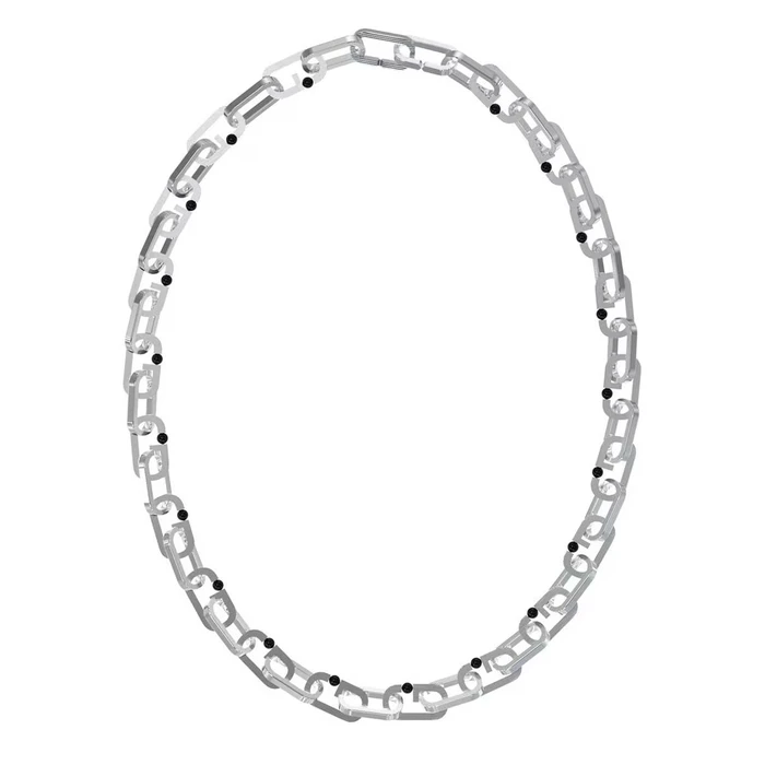 Ανδρικό Κολιέ Guess Jumn02124Jwst (45cm) από Ατσάλι Grey