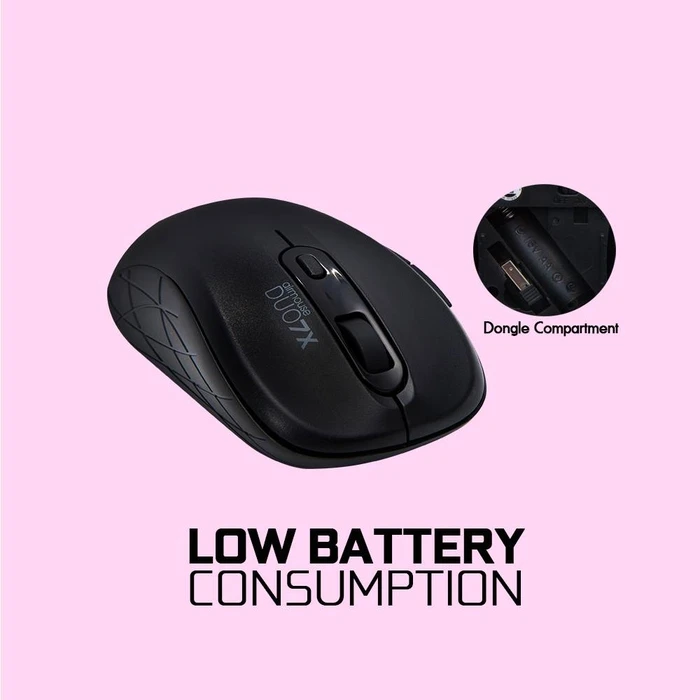 Ποντίκι Ασύρματο Alcatroz SILENT AIRDUO 7X Wireless/BT Black