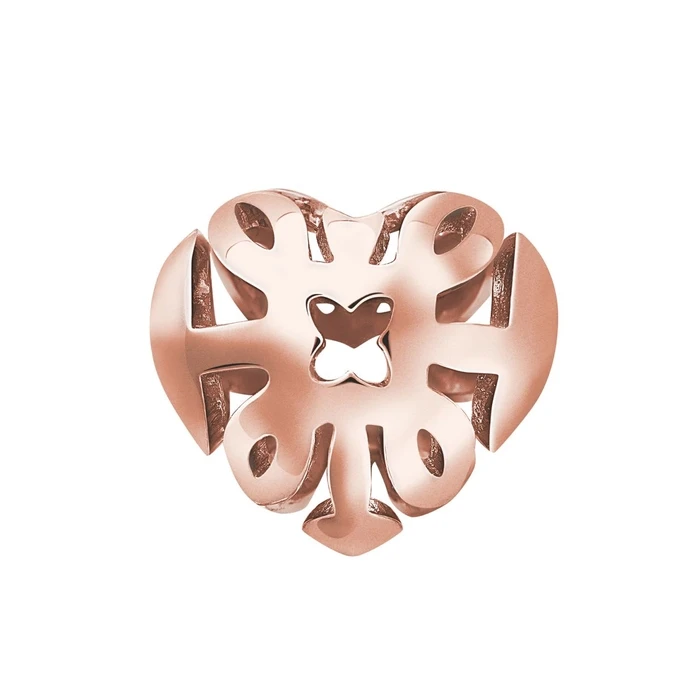 Γυναικείο Charm Thomas Sabo K0073-415-12 (1,10cm) Ασήμι 925, Rose Gold Plated Pink Gold