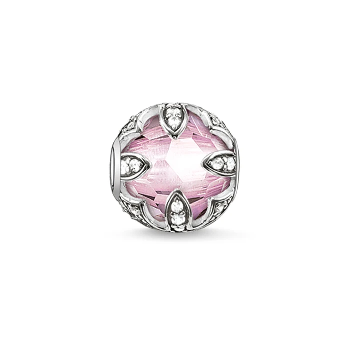 Γυναικείο Charm Thomas Sabo K0108-640-9 (1,1cm) από Ασήμι Silver, Pink