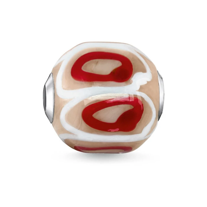 Γυναικείο Charm Thomas Sabo K0252-017-19 (1,10cm) από Ασήμι 925 / Crystal Beige