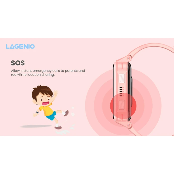 Παιδικό Smartwatch 4G με GPS & Κάμερα - LAGENIO K10 (Μαύρο)