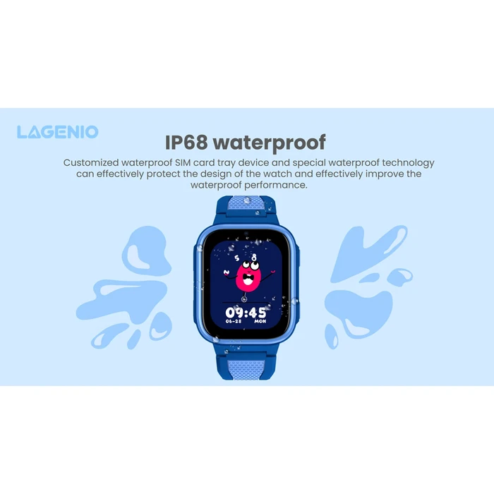 Παιδικό Smartwatch 4G με GPS & Κάμερα - LAGENIO K10 (Μαύρο)