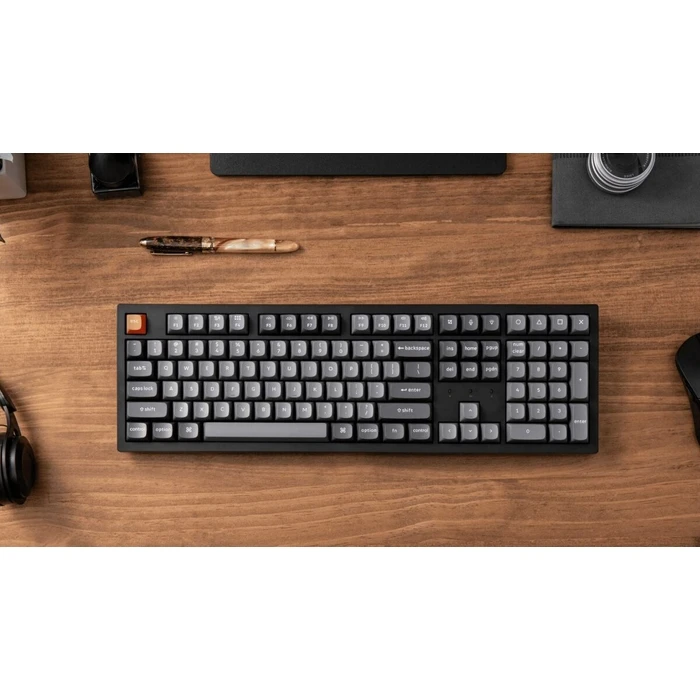 Gaming Πληκτρολόγιο Ασύρματο Keychron K10 Max (K10M-H1) QMK Wireless Mechanical Red Switch RGB 100% US Layout