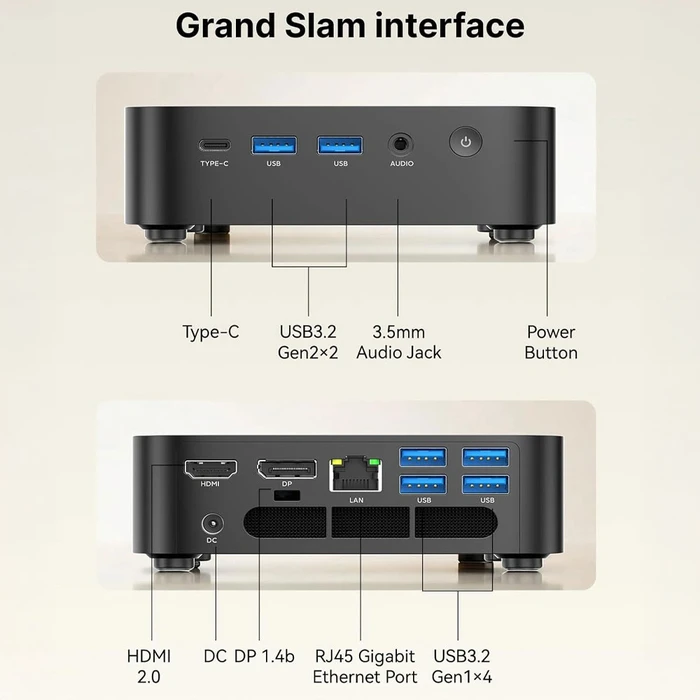 ACEMAGIC K1 Mini PC (AMD Ryzen 5 7530U, 16GB RAM, 512GB SSD, Windows 11 Pro)
