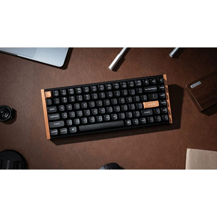 Gaming Πληκτρολόγιο Ασύρματο Keychron K2 HE (K2H-F1) Magnetic Hall Effect RGB 75% US Lay. Special Wood Edition