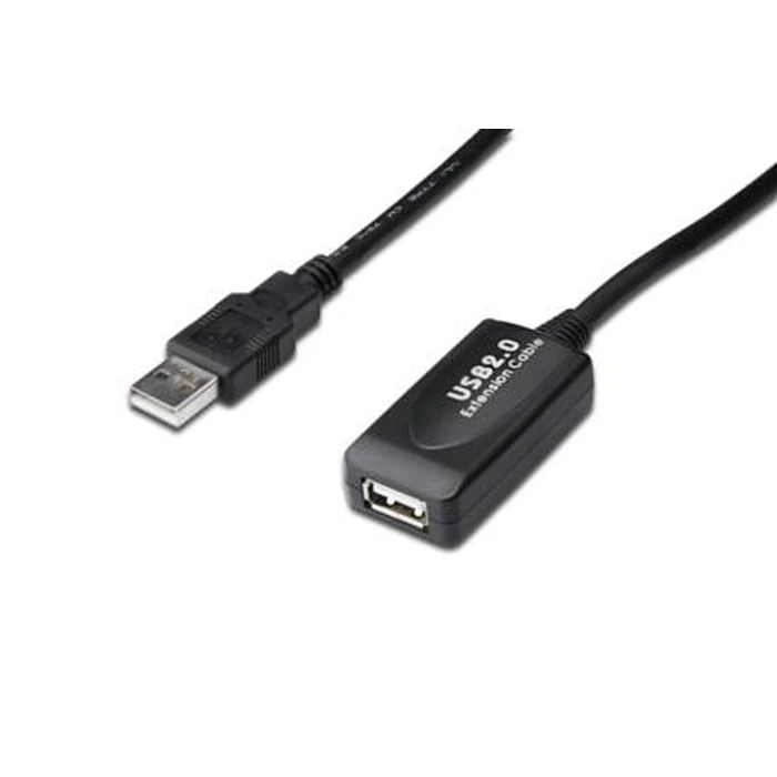 Καλώδιo USB Digitus 2.0 Repeater 20 m A Black