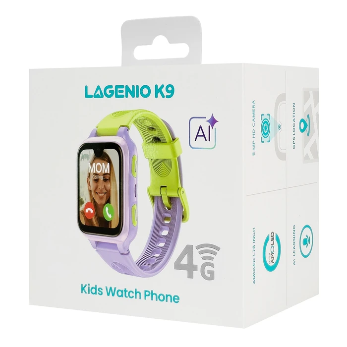LAGENIO K9 Παιδικό Smartwatch 4G με GPS & Κάμερα - Μωβ
