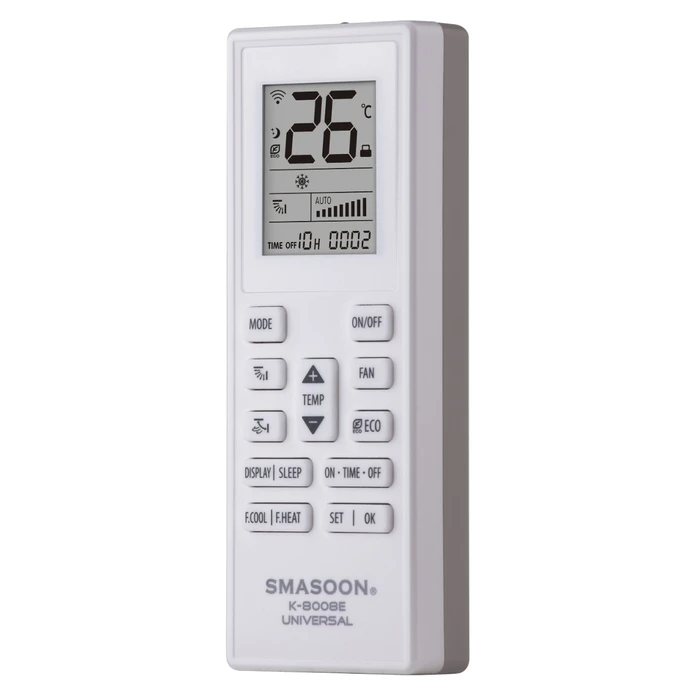 SMASOON K-8008E Universal Air Conditioner Remote Control Grey