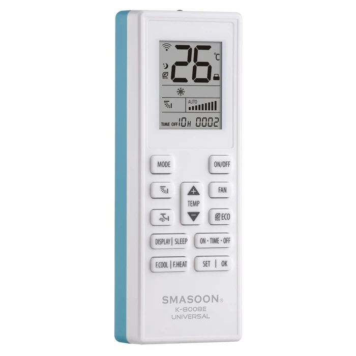 SMASOON K-8008E Universal Air Conditioner Remote Control (Blue)