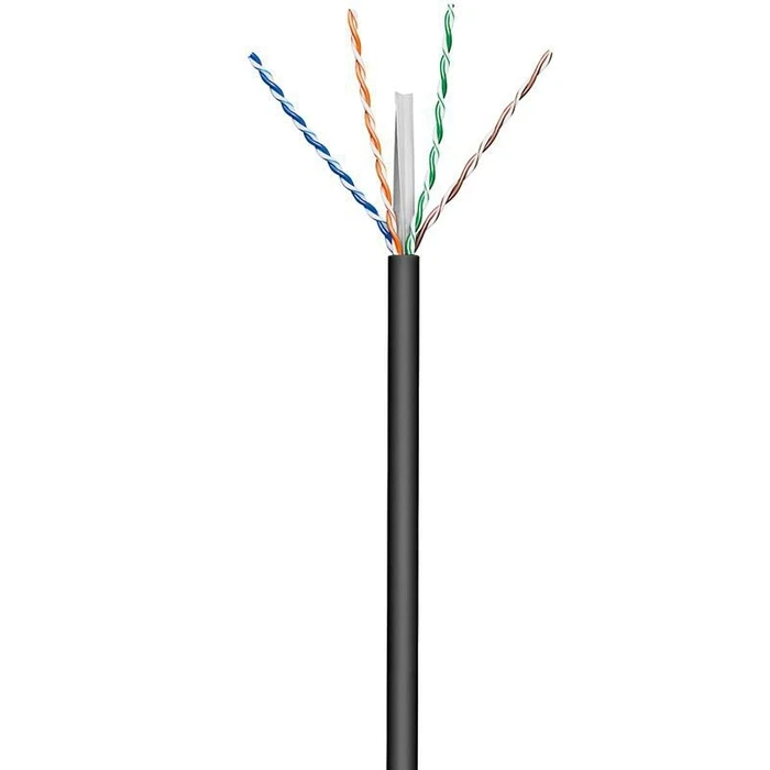 Microconnect U/UTP Cat.6 (Gigabit) Καλώδιο Δικτύου Εξωτερικού Χώρου χωρίς ακροδέκτες 100m Μαύρο KAB023-100