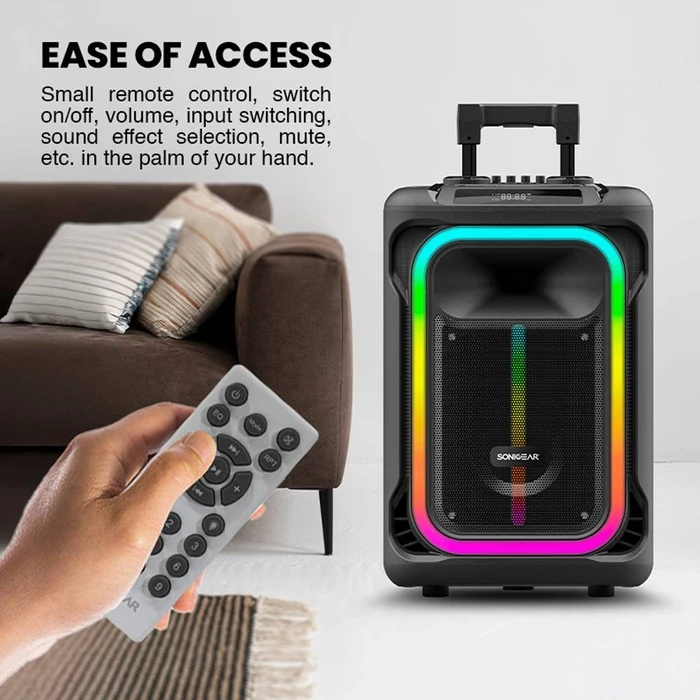 Karaoke Sonic Gear Rgb Hda Speaker 240W Hyperbox 1500 Pro Black