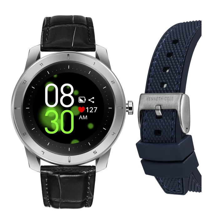 Smartwatch Kenneth Cole Kcwgd2174061 (45mm) Καουτσούκ Λουράκι Μπλε