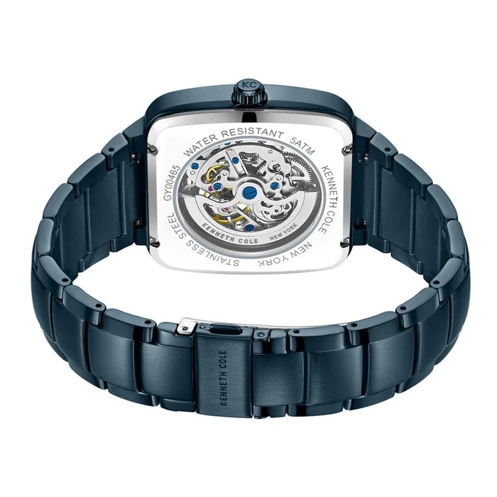 Kenneth Cole Men's Automatic Watch 40mm Blue Stainless Steel Bracelet KCWGY0046502
