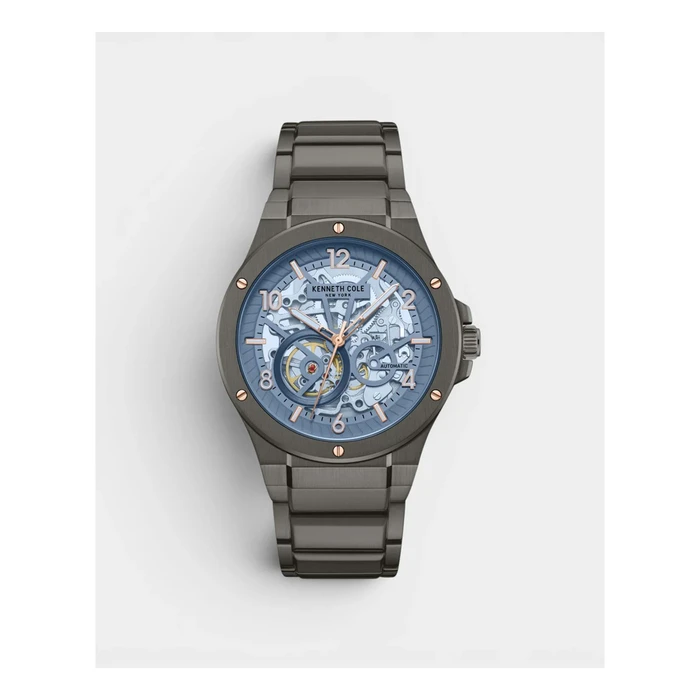 Kenneth Cole Men's Automatic Watch 42mm Grey Stainless Steel Bracelet KCWGY0063301