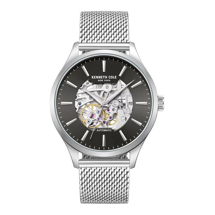 Kenneth Cole Men's Automatic Watch 42mm Stainless Steel Bracelet Grey Dial KCWGY0064102