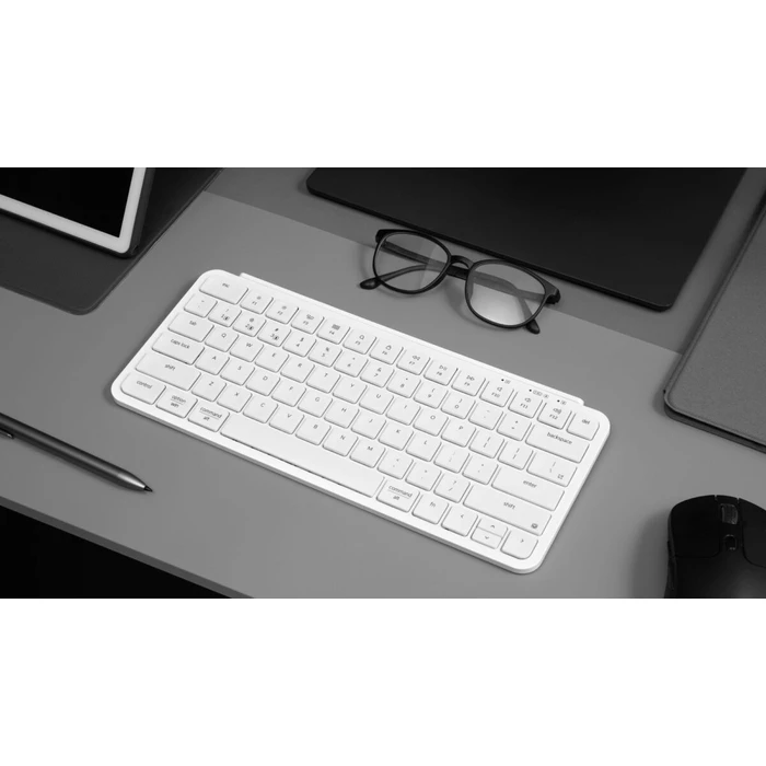 Πληκτρολόγιο Ασύρματο Keychron B1 Pro (B1P-K8) Ultraslim Mini ZMK Online customize-Ivory White 75% US