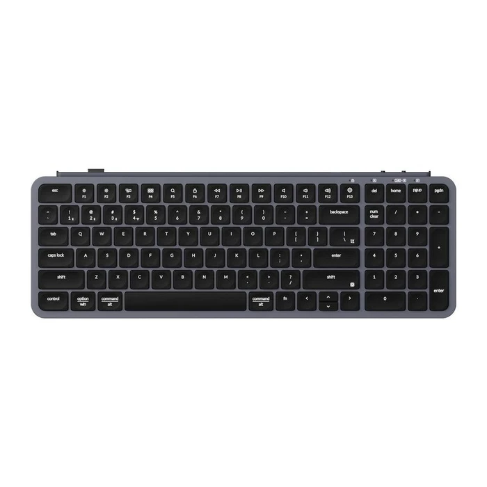 Πληκτρολόγιο Ασύρματο Keychron B2 Pro (B2P-K1) Ultraslim Mini BT ZMK customize Space Grey 96% US