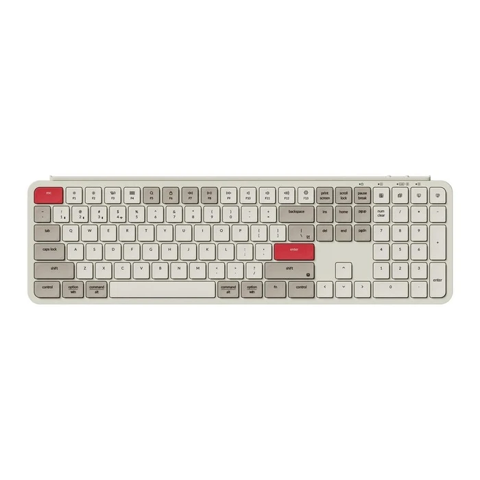 Πληκτρολόγιο Ασύρματο Keychron B6 Pro (B6P-K13) Ultraslim ZMK customization - Retro Red 100% US